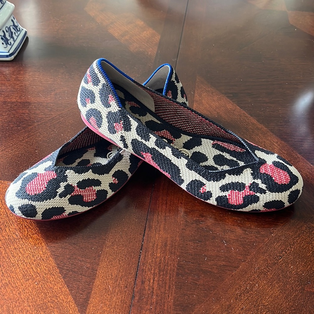Rothy’s Cheetah print 7.5, EUC